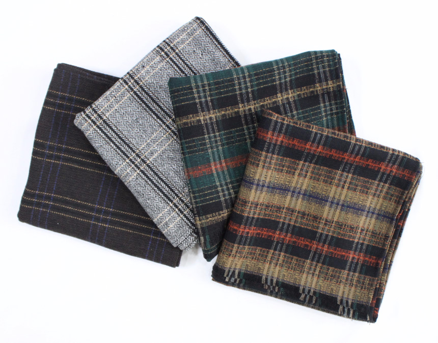 Check muffler Autumn winter shawl Daily fashion Ba