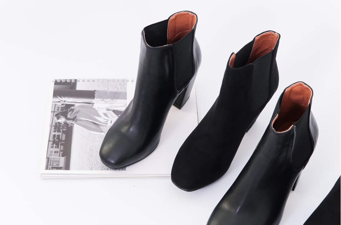 9cm Simple Booty Heel Suede, Matte Papami Pretty f