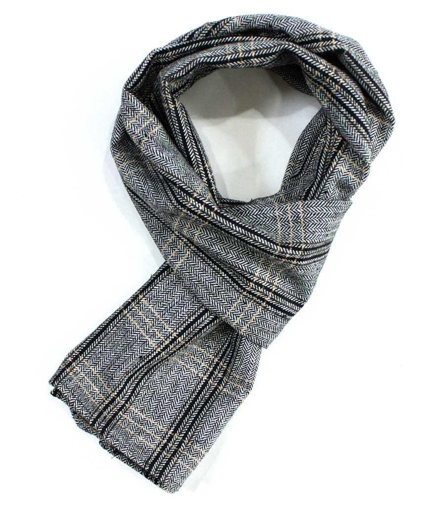 Check muffler Autumn winter shawl Daily fashion Ba