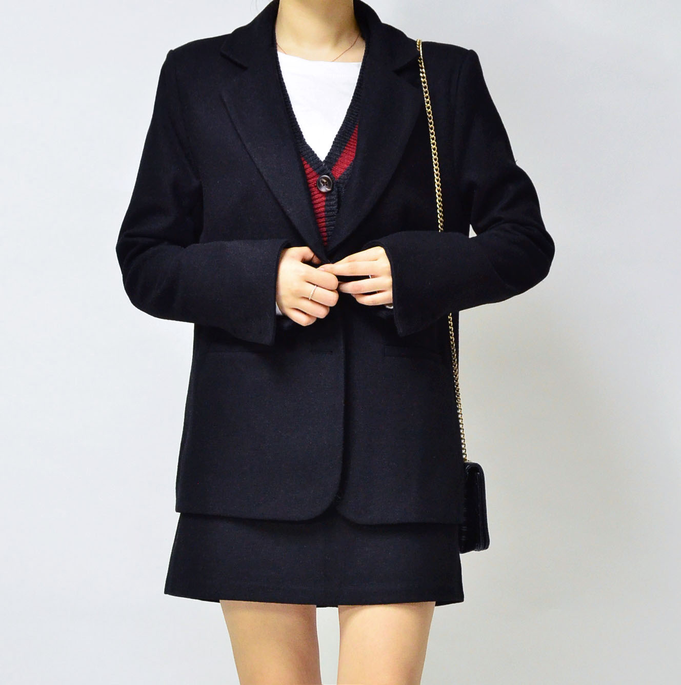 Mini skirt Winter skirt 2 color Ult Short wool jac