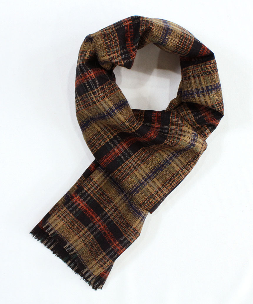 Check muffler Autumn winter shawl Daily fashion Ba