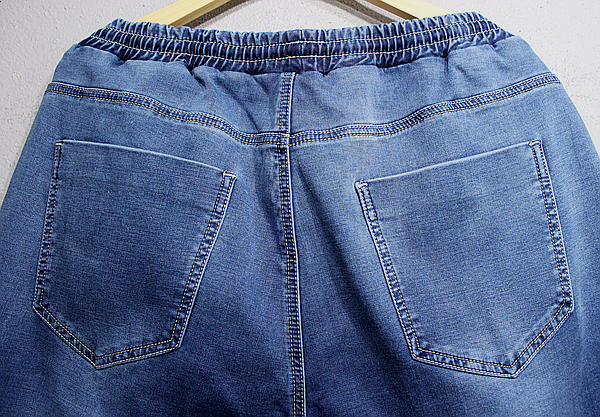 Korea Jeans Pants Men's Big Size Waist Bending 