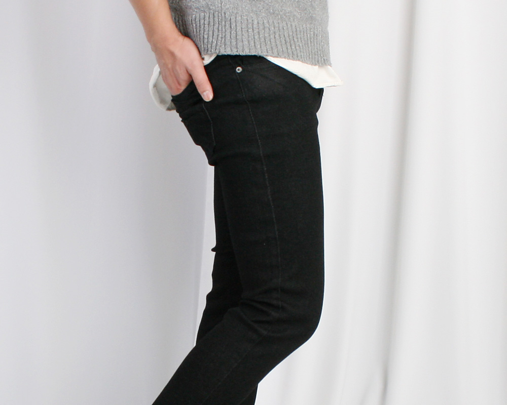 Korea Jeans Pants Men Straight Pit Stone Washing B