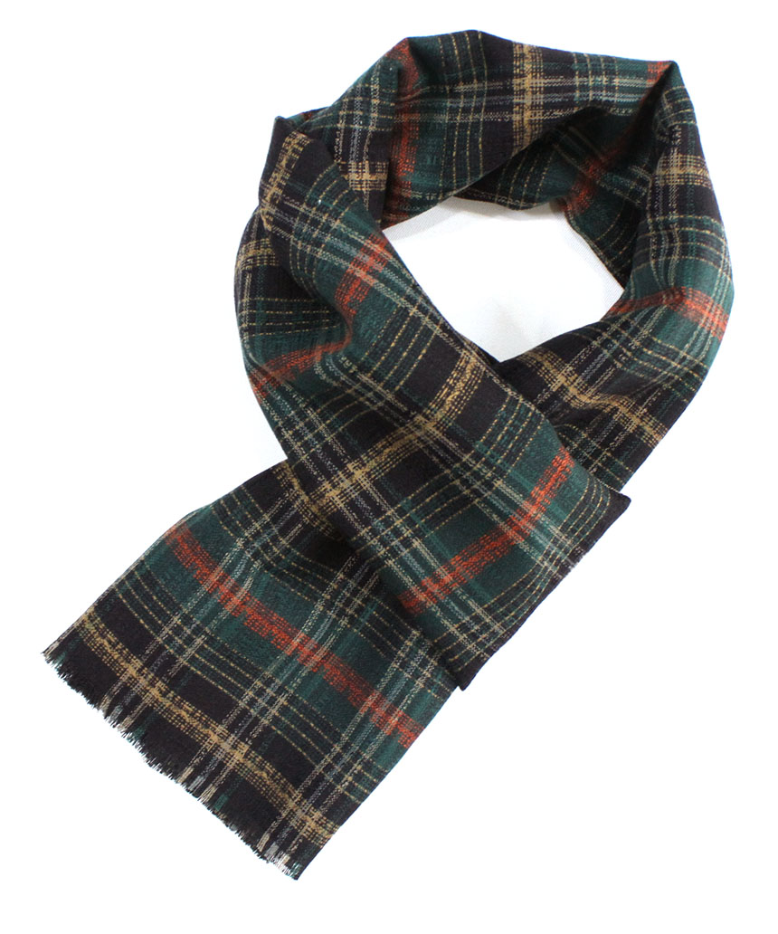 Check muffler Autumn winter shawl Daily fashion Ba