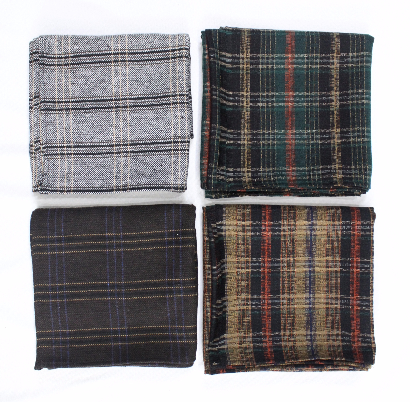 Check muffler Autumn winter shawl Daily fashion Ba