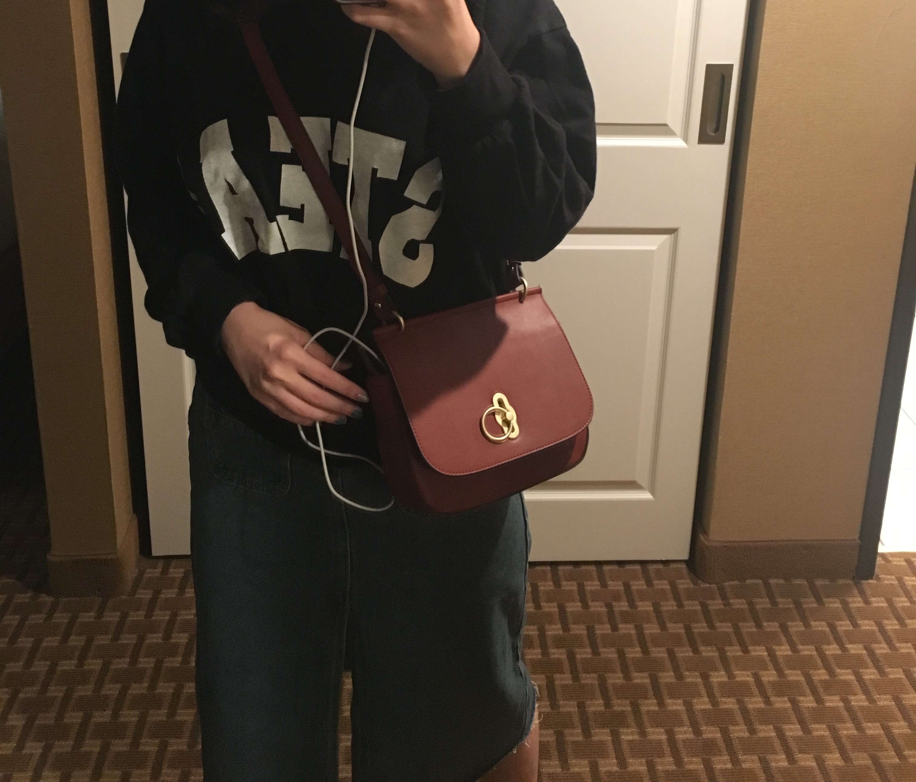 Denim Skirt Vintage Skirt Long Sheepskin Coat Deni