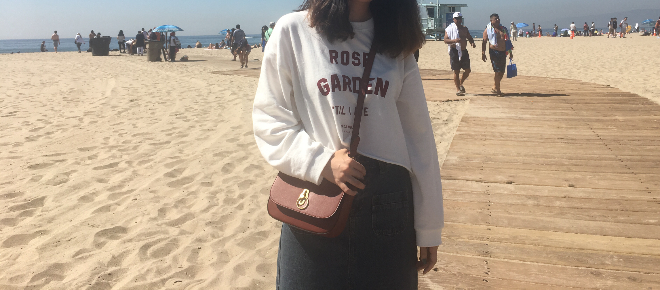 Denim Skirt Vintage Skirt Long Sheepskin Coat Deni