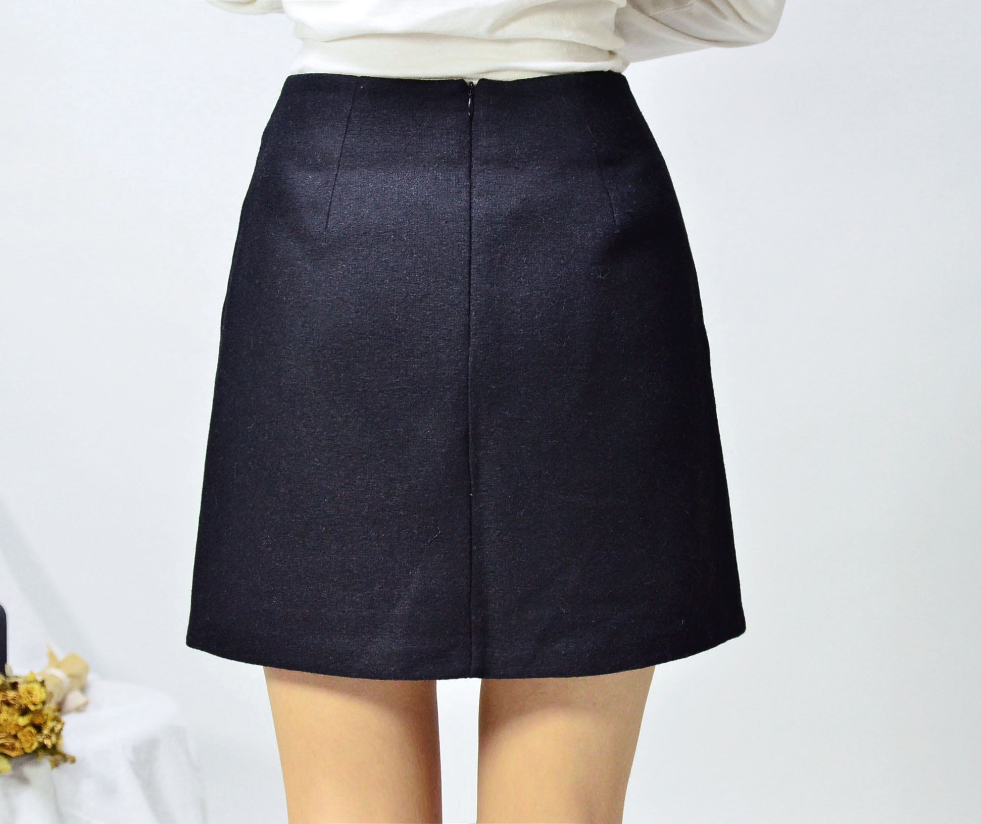 Mini skirt Winter skirt 2 color Ult Short wool jac