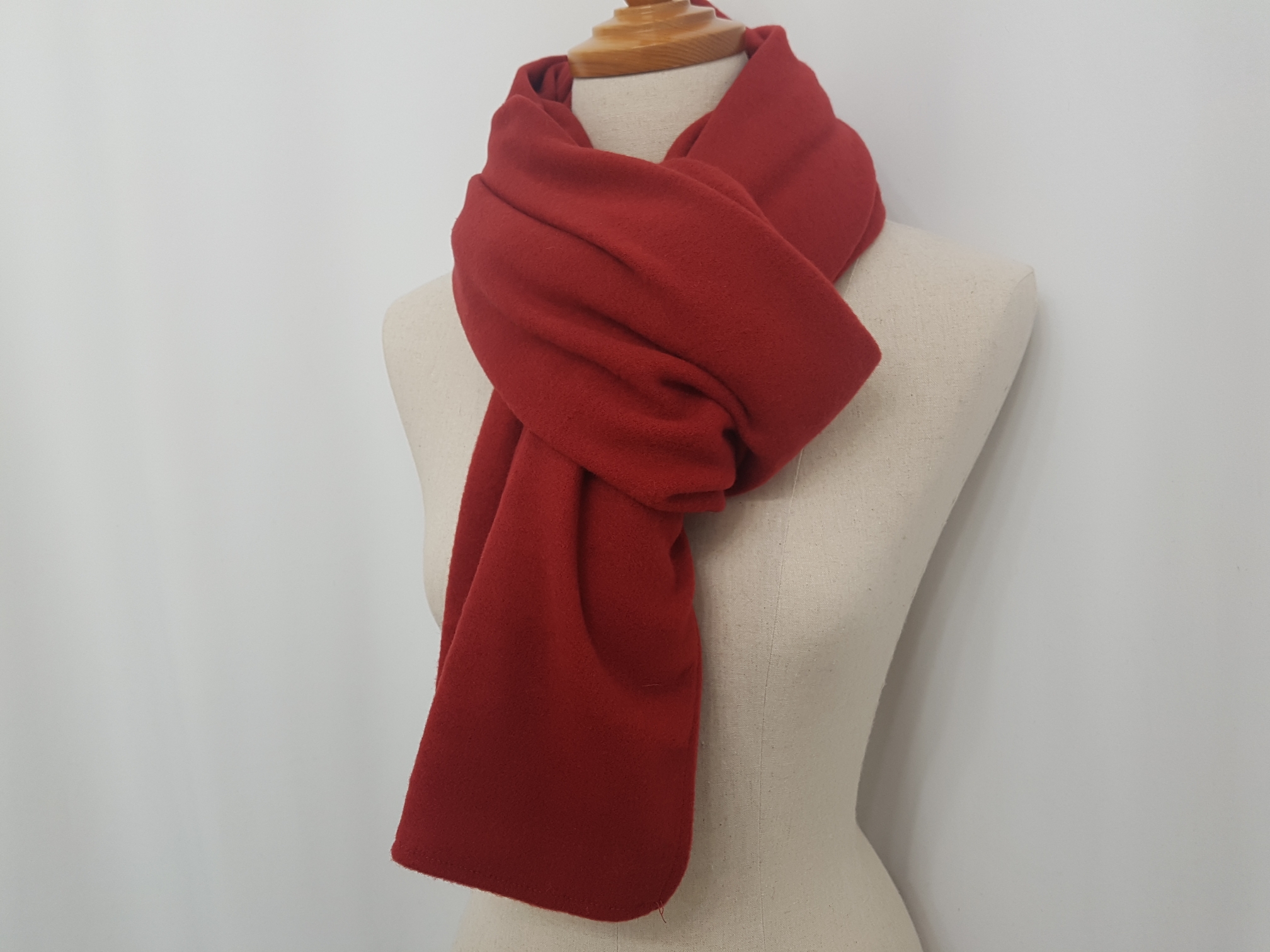 Basic Wool Knit Muffler Shawl Mini Petite Couple I
