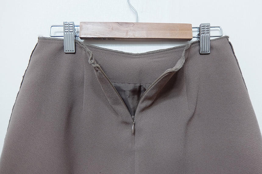 A Line Black Brown Mini Skirt Feminine Look Ha ha 