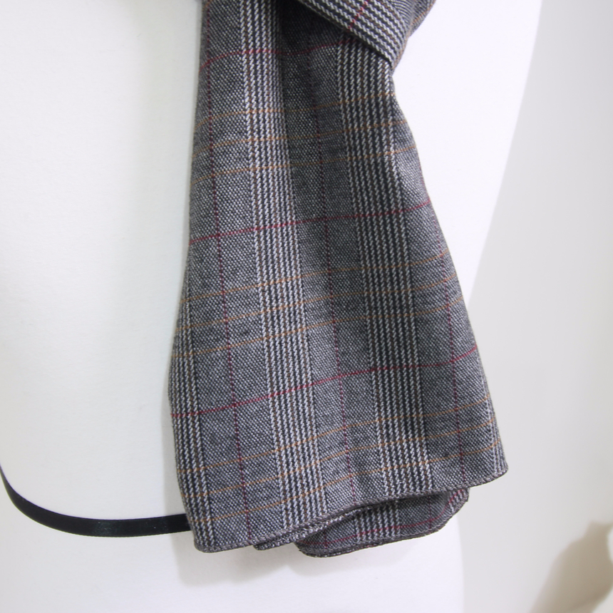 Handmade Glen check muffler Easy gift Fashion coor