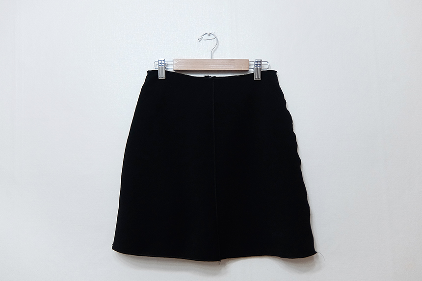 A Line Black Brown Mini Skirt Feminine Look Ha ha 