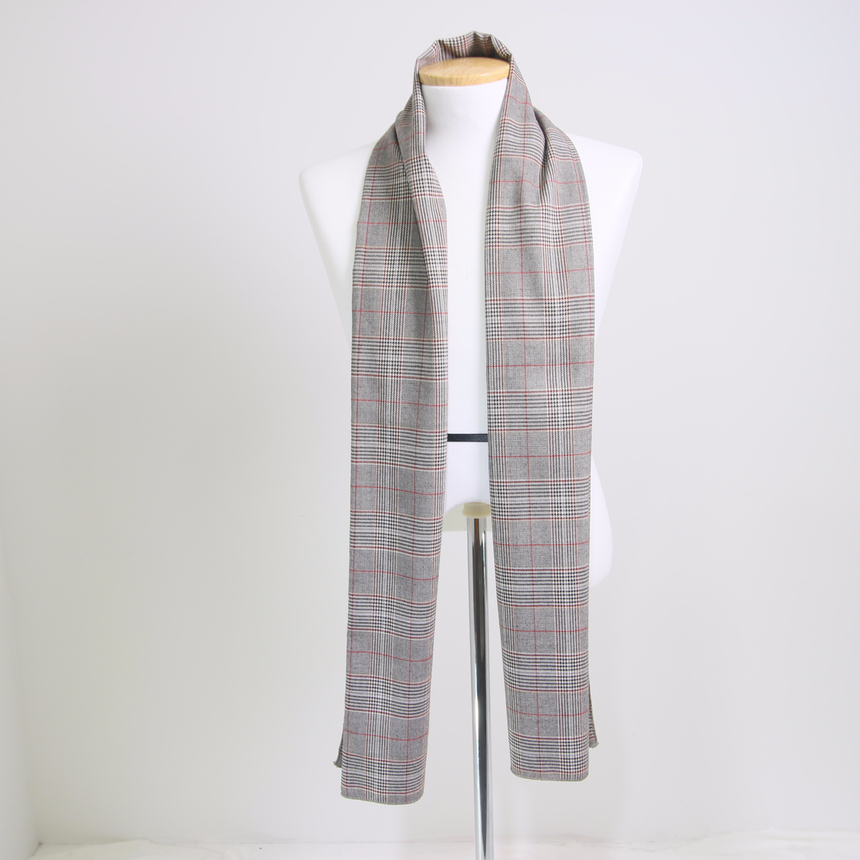 Handmade Glen check muffler Easy gift Fashion coor