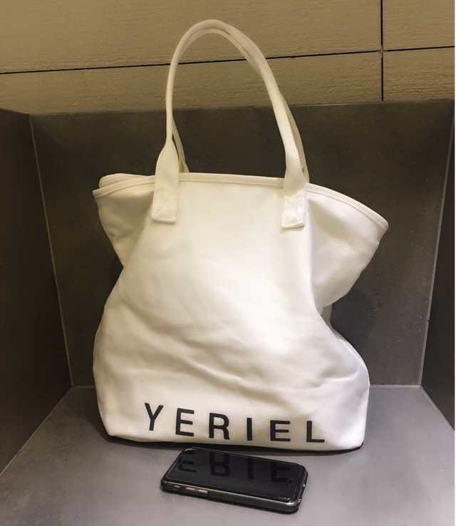 Colorless canvas eco bag full-bodied comfortably d