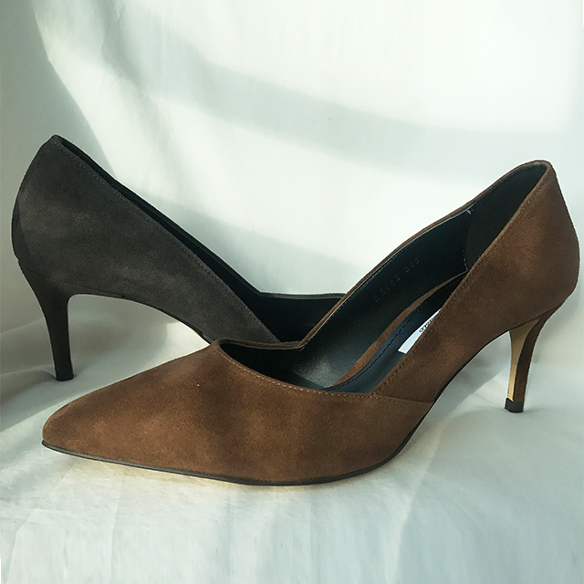 Sheepskin suede stiletto midsole 7cm handmade, 201