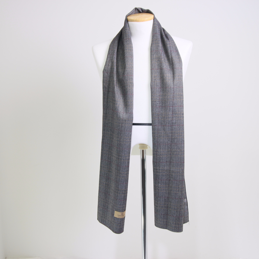 Handmade Glen check muffler Easy gift Fashion coor