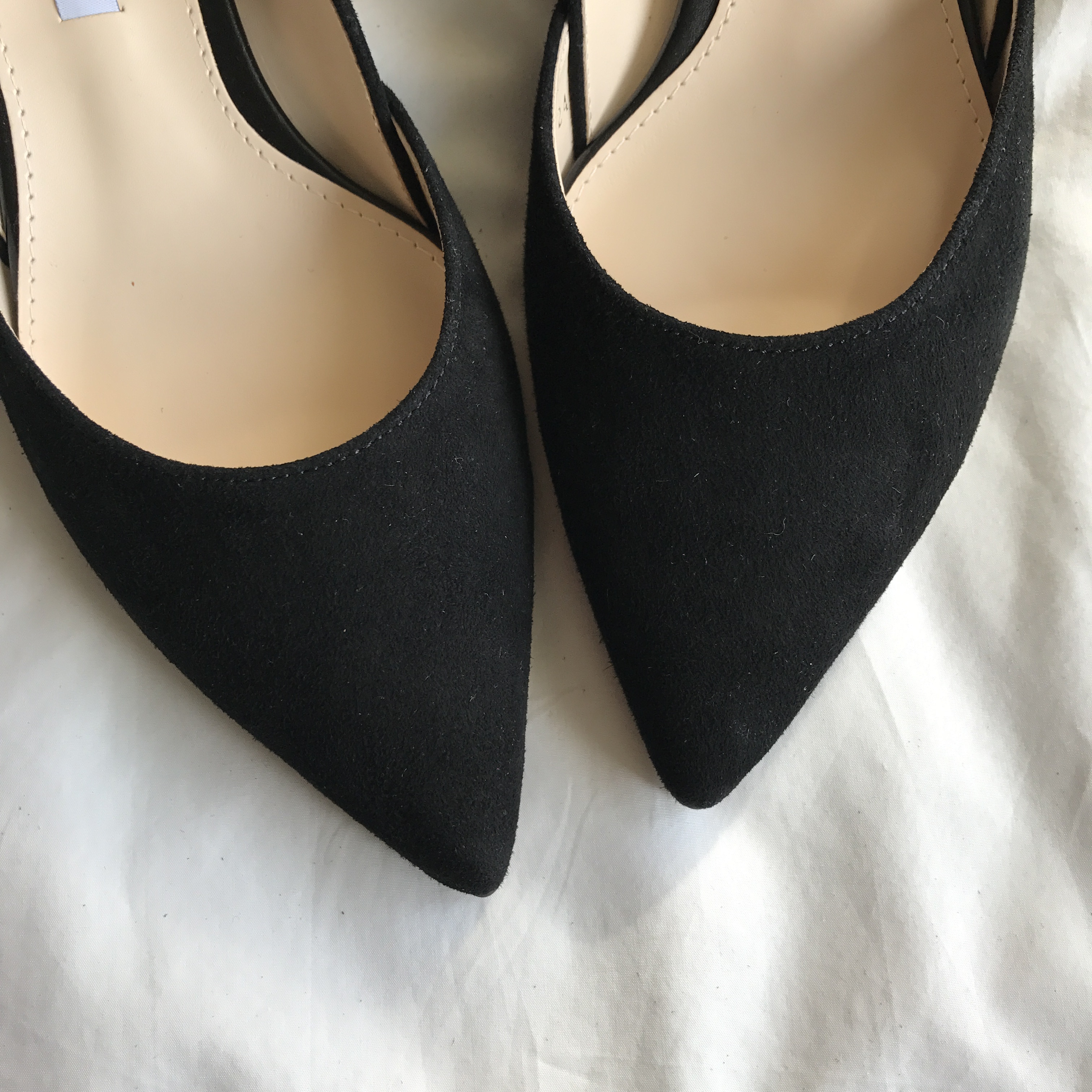 Sheepskin suede stiletto midsole 5cm handmade blac
