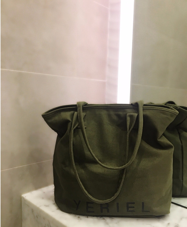 Colorless canvas eco bag full-bodied comfortably d