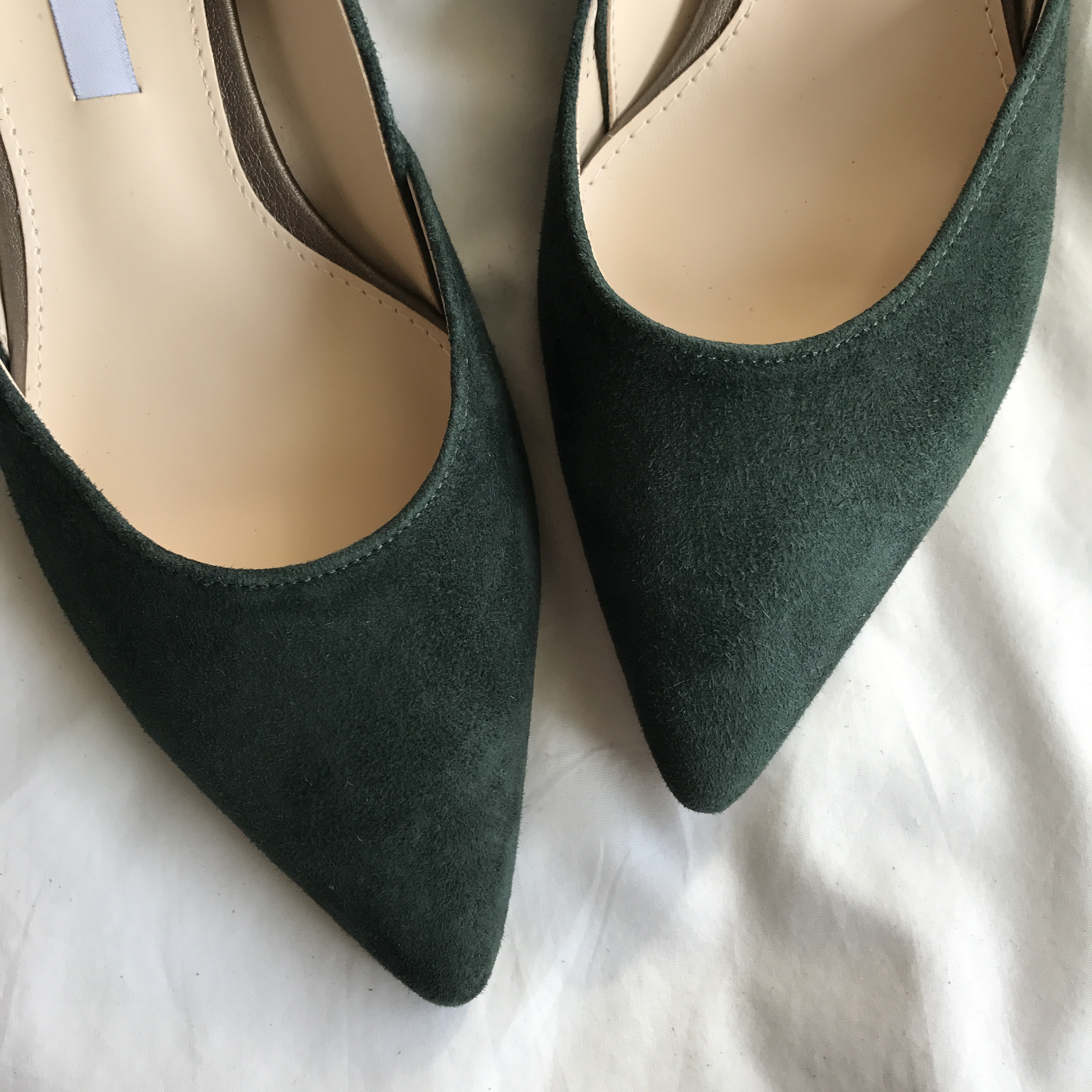 Sheepskin suede stiletto midsole 5cm handmade blac