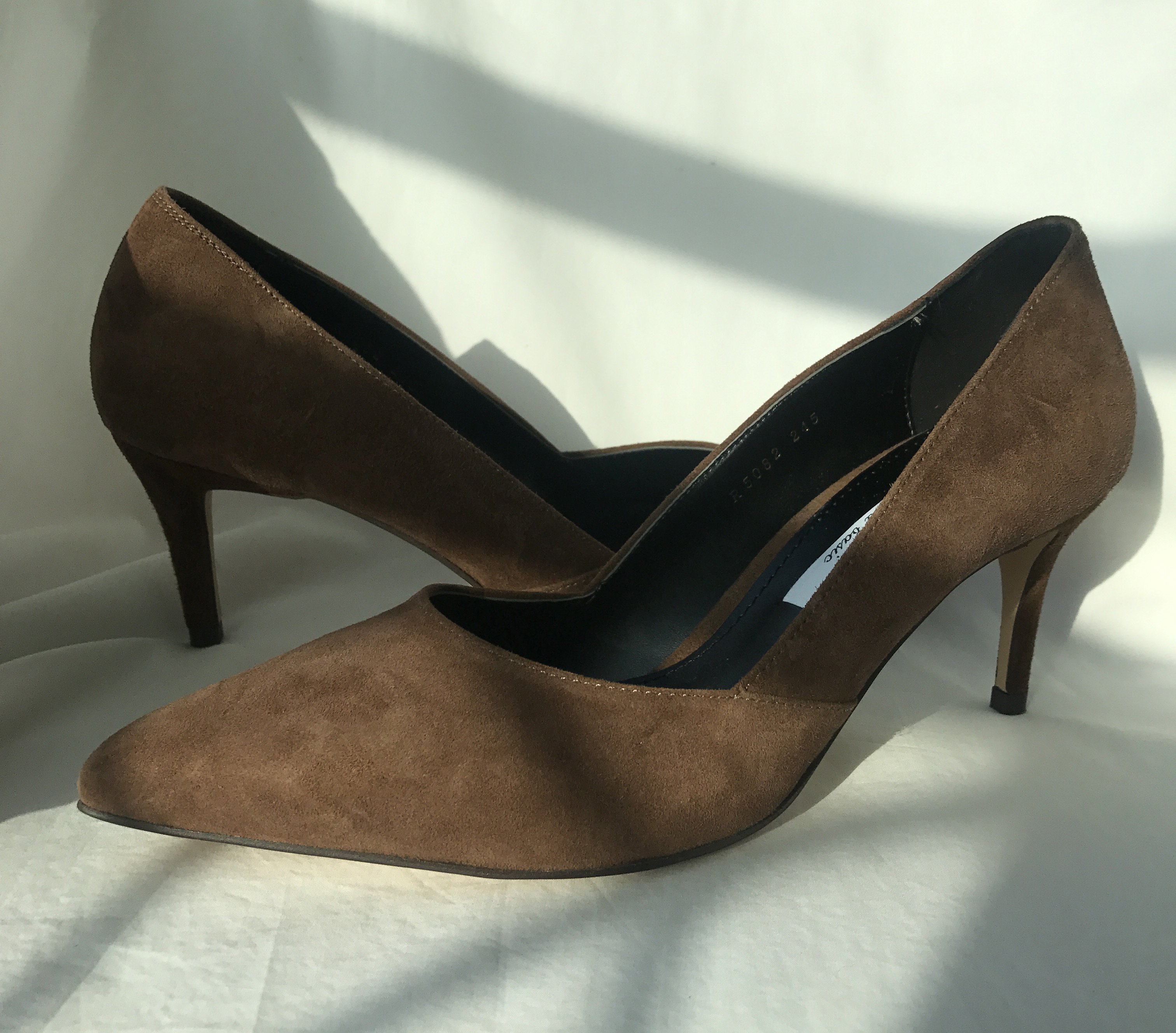 Sheepskin suede stiletto midsole 7cm handmade, 201