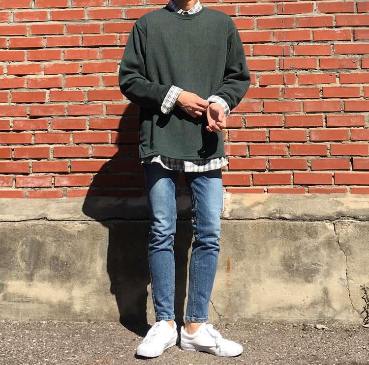 Korea Jeans Pants Vintage Washing Man Daily Look C