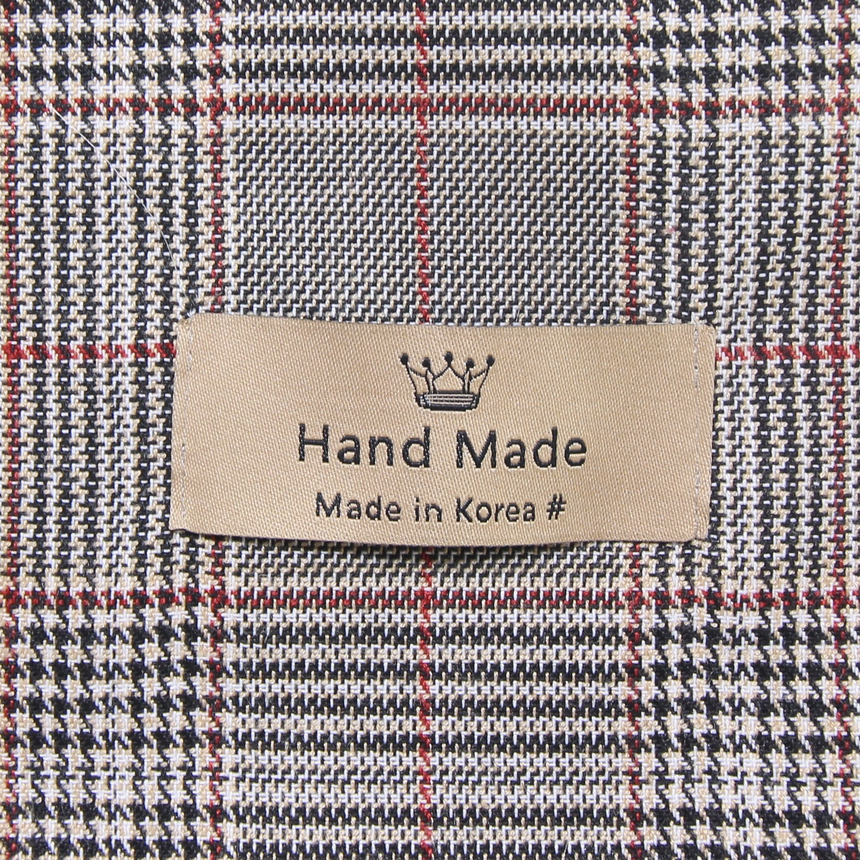 Handmade Glen check muffler Easy gift Fashion coor