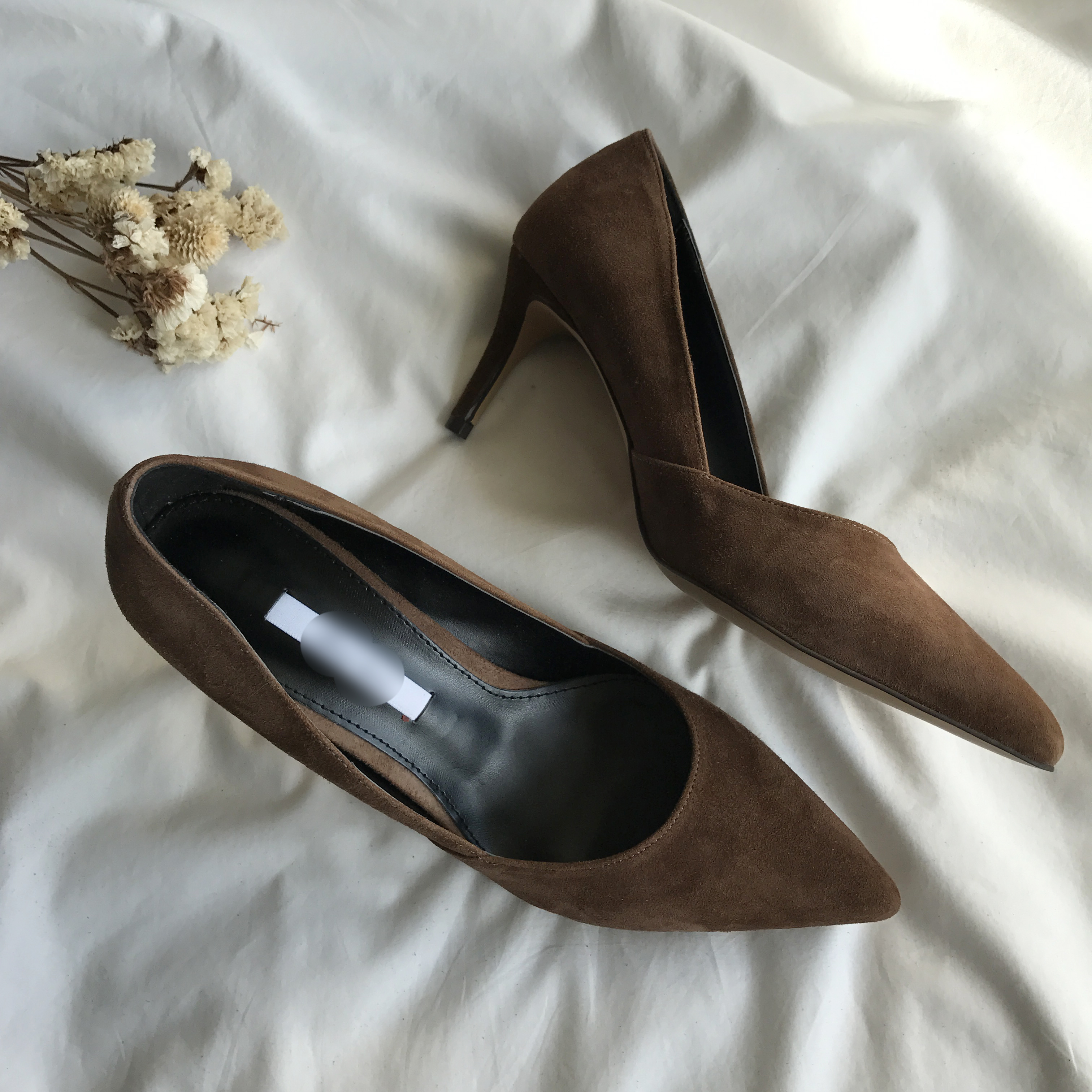 Sheepskin suede stiletto midsole 7cm handmade, 201