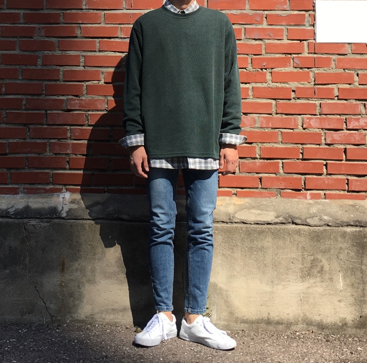 Korea Jeans Pants Vintage Washing Man Daily Look C