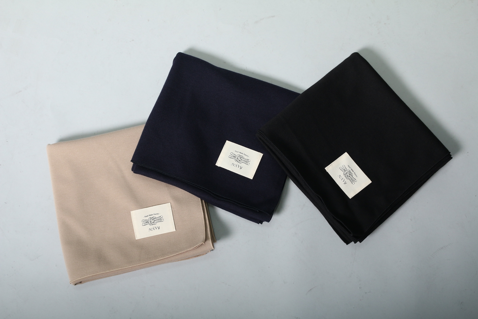 Self-produced cotton scarf muffler black blue Scar