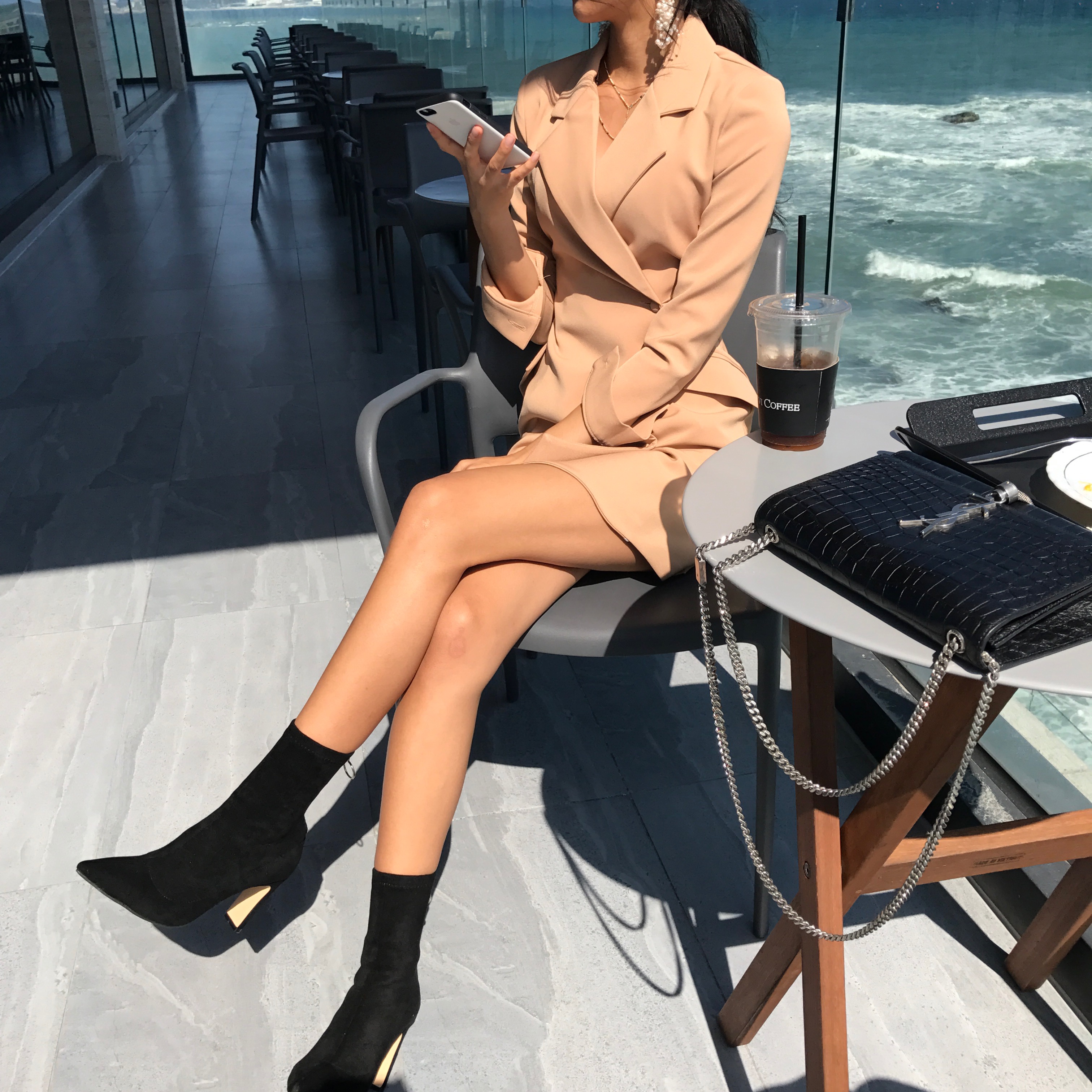 Ring Zipper Suede Angle Boots Ankle Fall Winter We