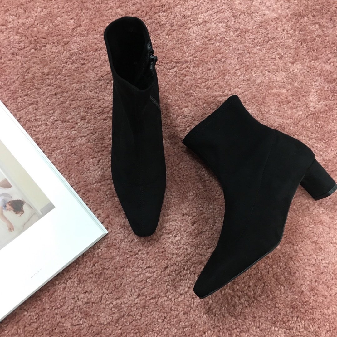 Middle Suede Angle Boots Span Ankle Hill Socks Soc