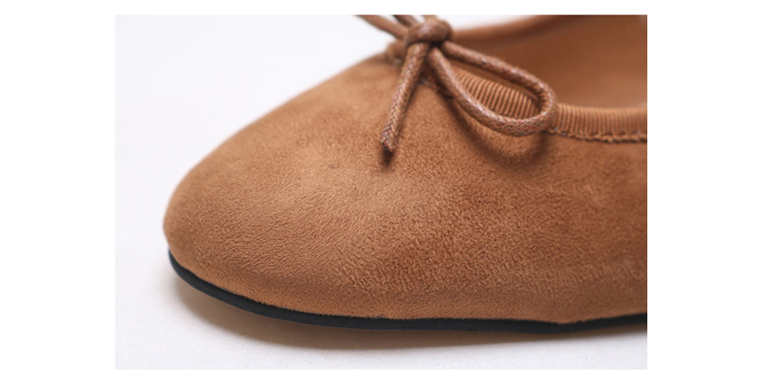 Ribbon Suede Middle Heel 3.5cm Women's Shoes Wo