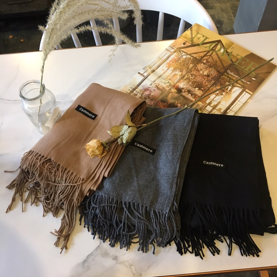 Winter cashmere muffler female man shawl gift girl