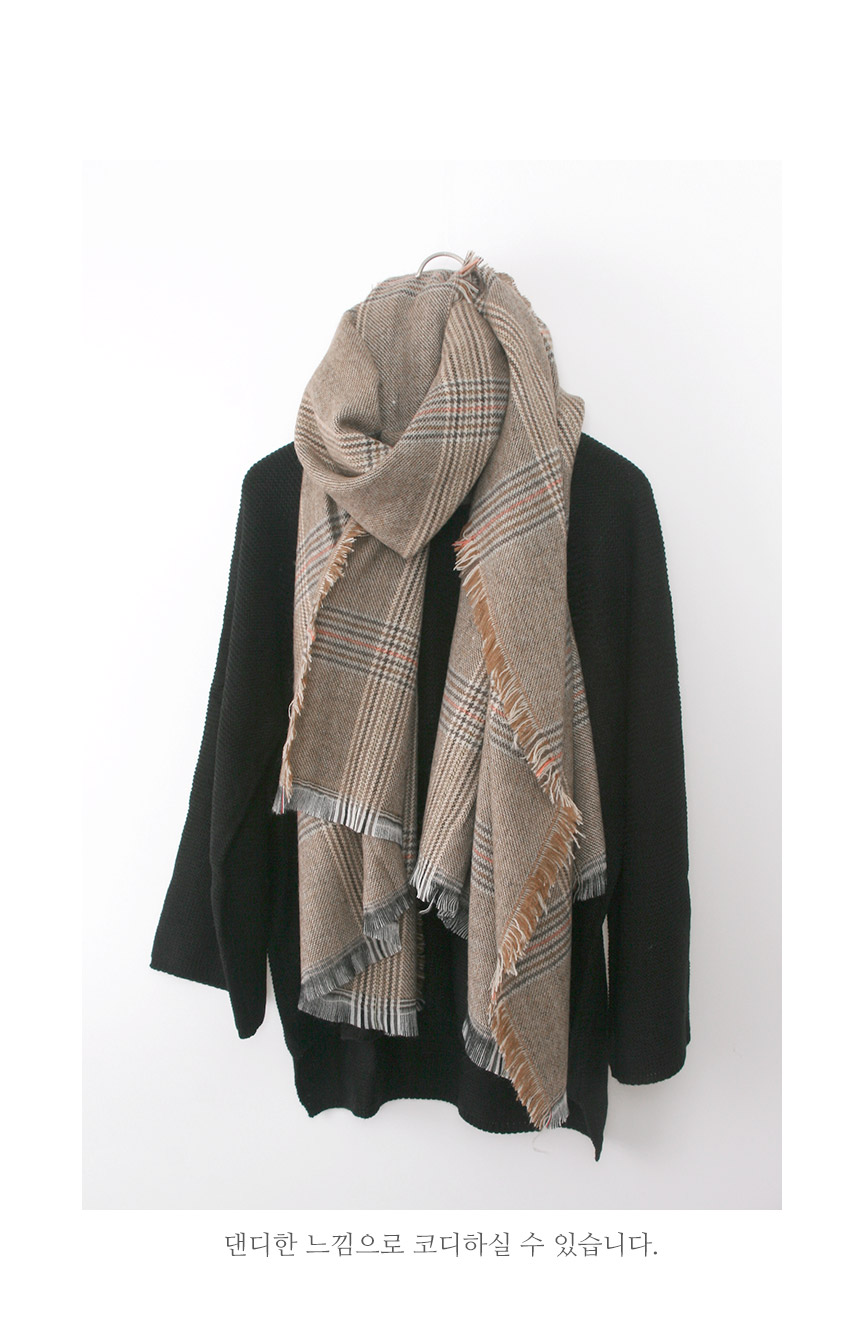 Check muffler man shawl woman couple gift friend s