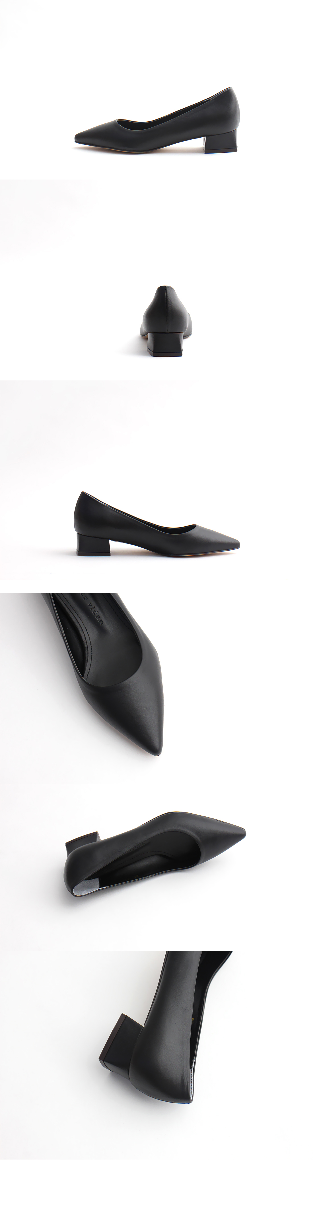 Style Zen Natural Cowhide Plain Stiletto Kitten Hi