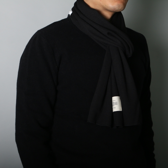 Self-produced cotton scarf muffler black blue Scar