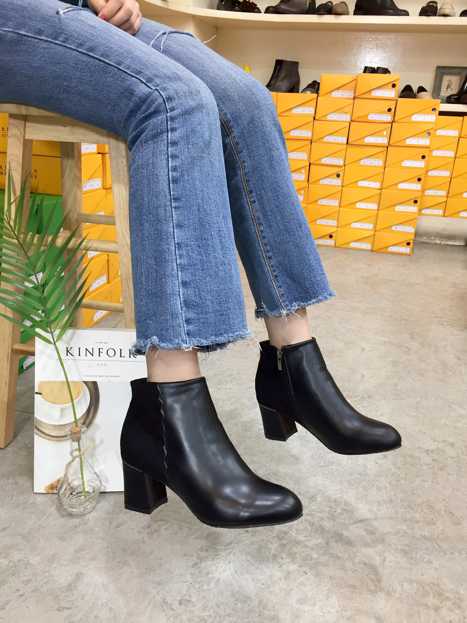 7cm Wavy Suede Color Zipper Decorative Chalice Ank