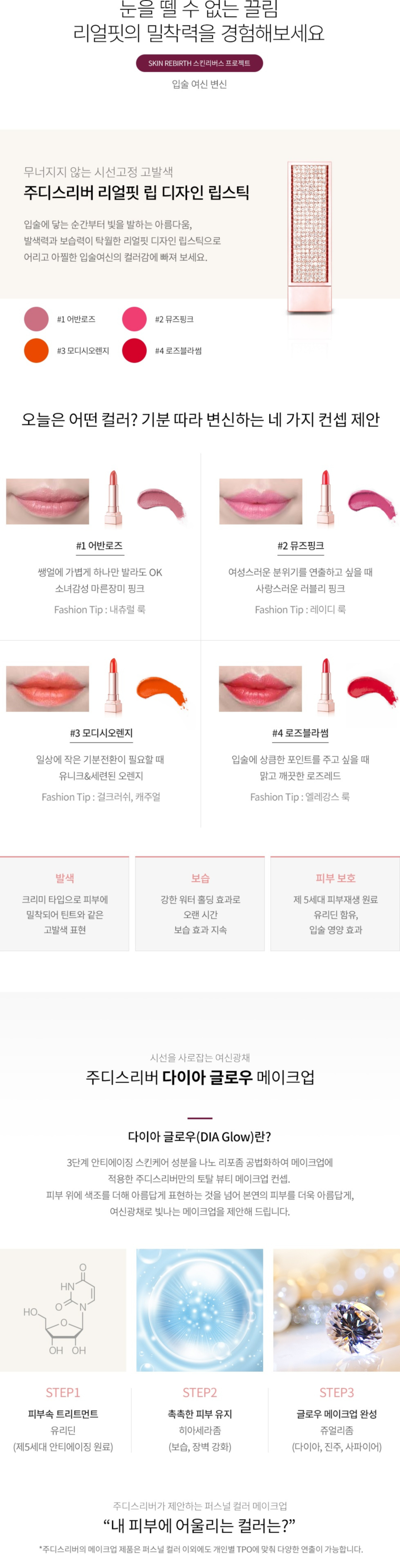 Judith River Ripple Design Lipstick No. 4 Rose Blo