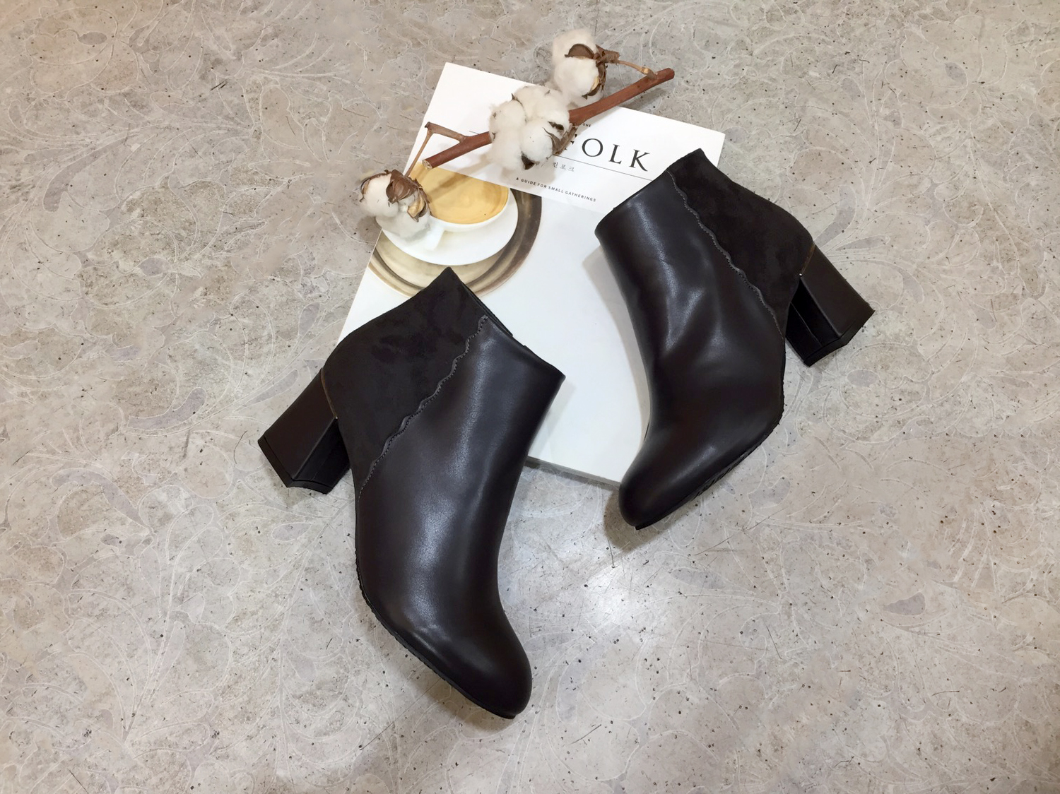 7cm Wavy Suede Color Zipper Decorative Chalice Ank