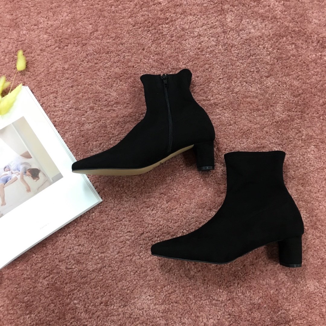 Middle Suede Angle Boots Span Ankle Hill Socks Soc