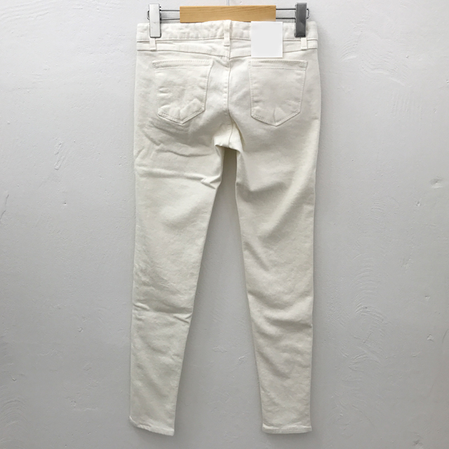 Korea Jeans Pants White Skinny Brushed Jeans Winte