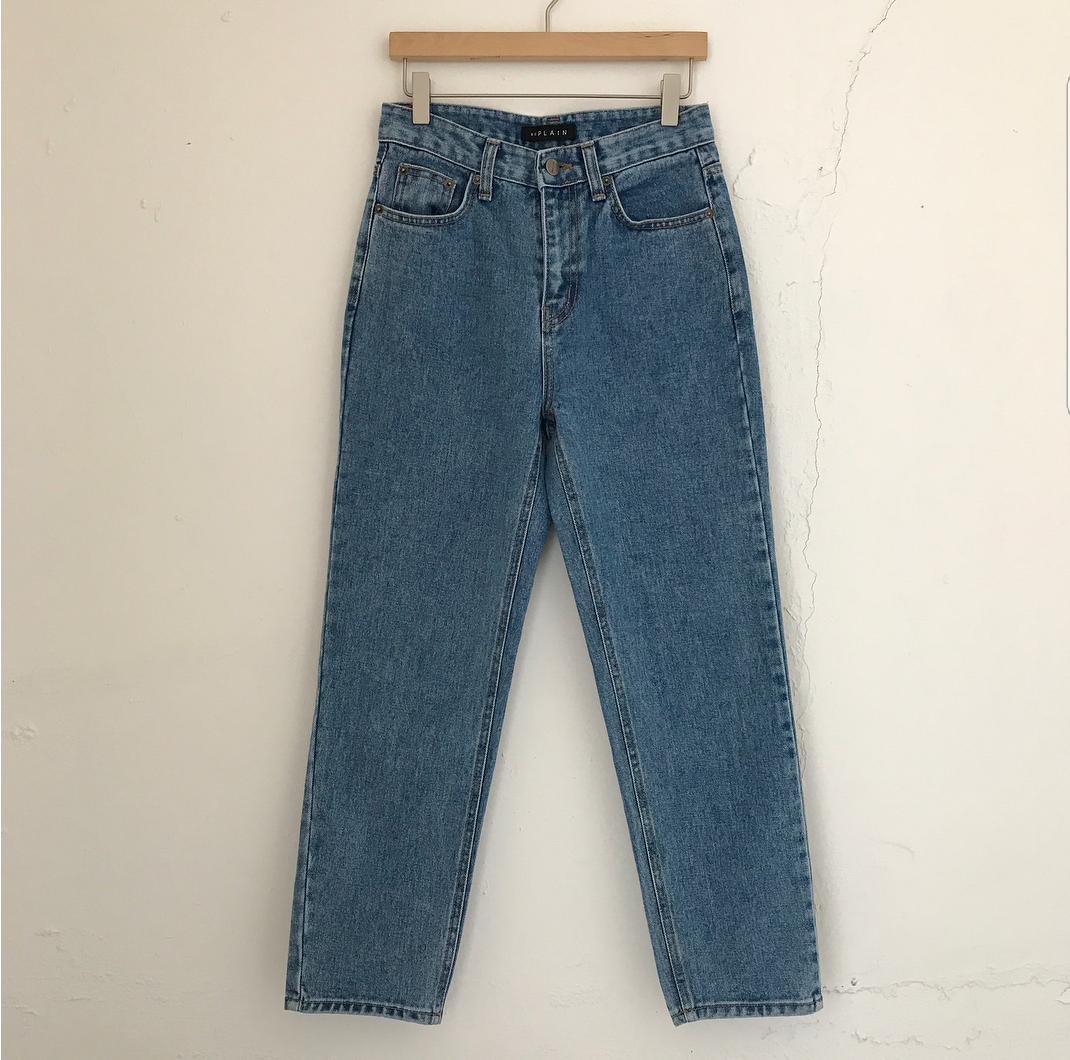 Korea Jeans Pants Non Plain Ribazin Denim S, M Pan