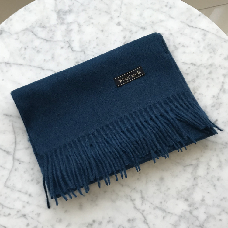 Winter Wool 100 Muffler - 10 Color Unisex Public G