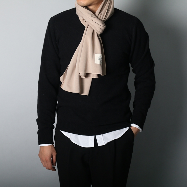 Self-produced cotton scarf muffler black blue Scar
