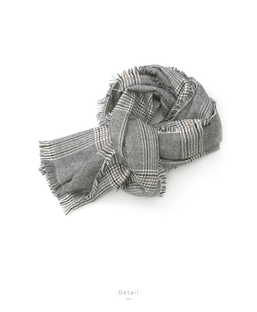 Check muffler man shawl woman couple gift friend s