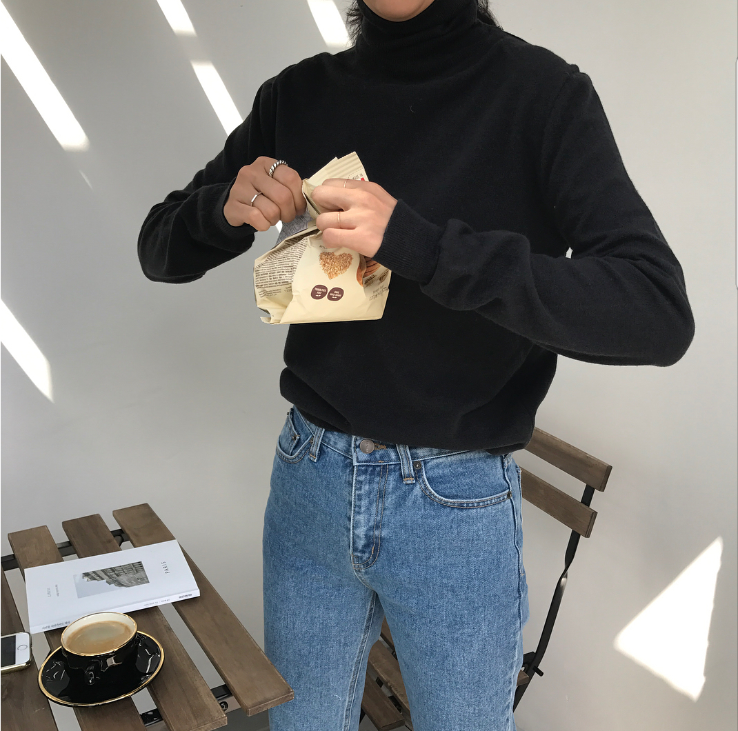 Korea Jeans Pants Non Plain Ribazin Denim S, M Pan