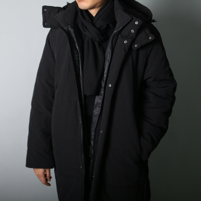 Self-produced cotton scarf muffler black blue Scar