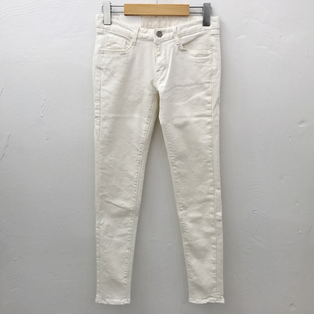 Korea Jeans Pants White Skinny Brushed Jeans Winte