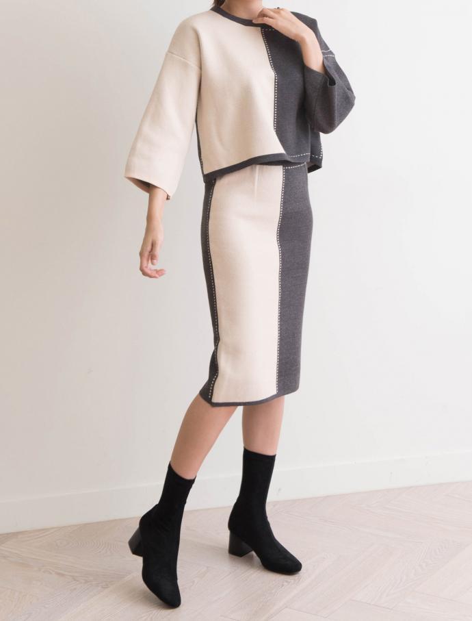 Kane's Slim Suede Middle Angle Boots 6cm Span A