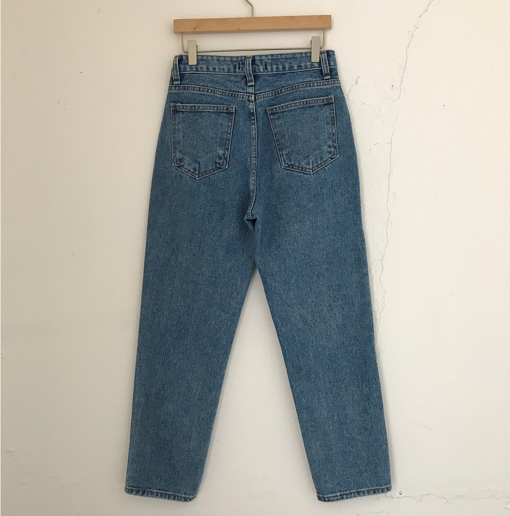 Korea Jeans Pants Non Plain Ribazin Denim S, M Pan
